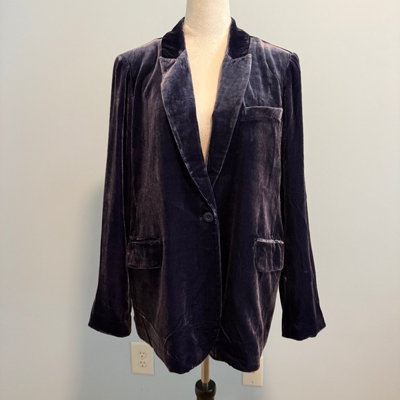 Sundance Jackets & Blazers - Sundance Silk Blend Velvet Blazer Jacket Size XL